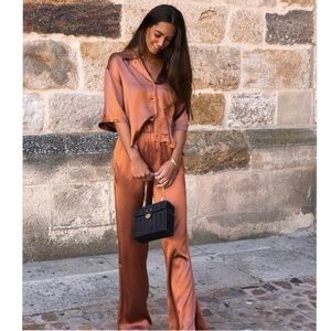 Zara Silk Pajama Set